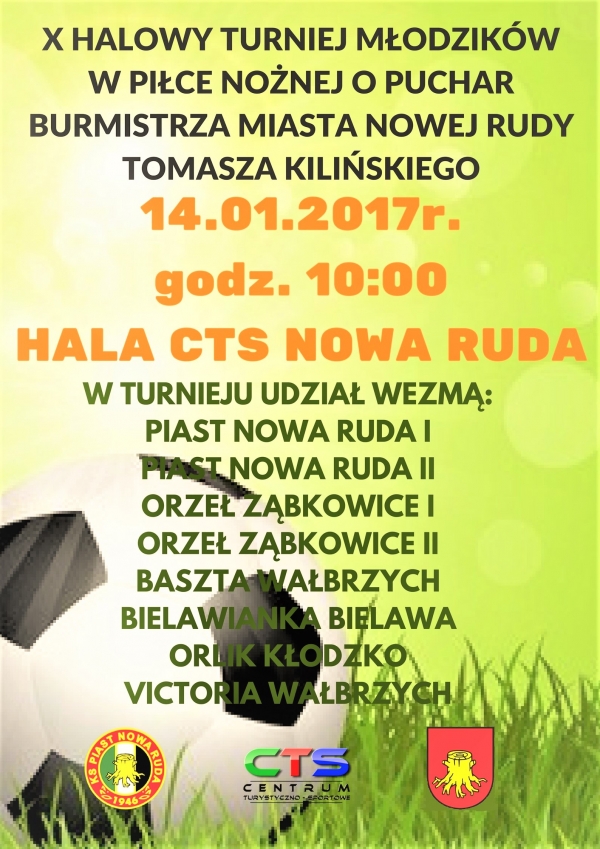 Młodzicy: X turniej o puchar burmistrza miasta Nowa Ruda